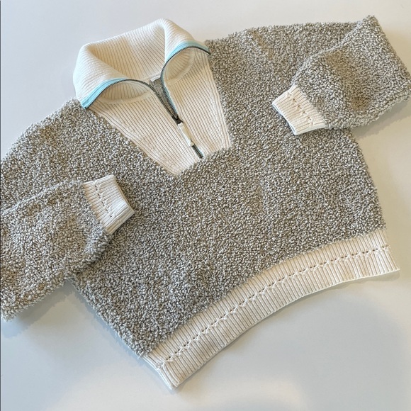 Anthropologie Moth nubby knit quarter-zip pullover sweater Size: M - Picture 7 of 11